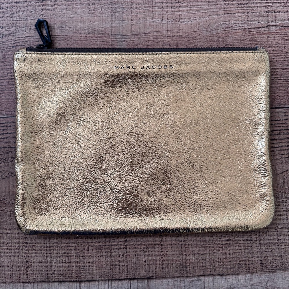 MARC JACOBS for TARGET Gold Zip Clutch Pouch Purse